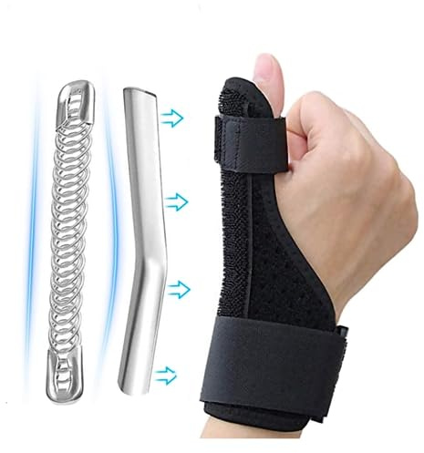 Thumb Splint Brace Wrist Stabilizer for Tenosynovitis Arthritis Sprained Trigger Thumb Carpal Tunnel Trigger Thumb Finger Splint Stabilizer Wrist Guard Wrist Pain Relief,Fits Right and Left Hand
