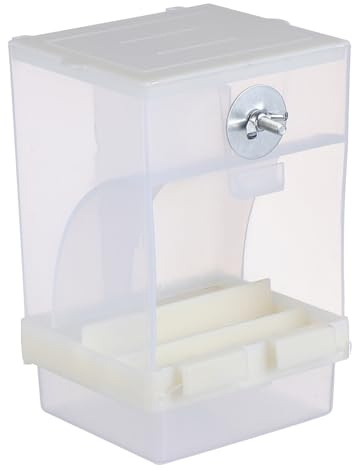 BESPORTBLE 2St Vogelfütterer Vogelhäuschen für draussen automatischer Futterautomat für Papageien Voliere Vogelfutternest Vogelfutterbehälter zum Aufhängen Sprinkler Vögel Lebensmittel Acryl