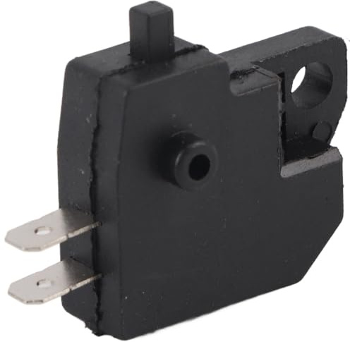 Interruptor de Luz de Freno Derecho Universal para Motocicleta - Negro - Compatible con
