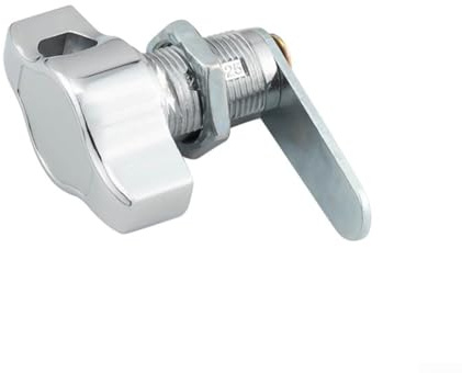 Serrure à came sans clé, Serrure de Boîte aux Lettres, serrures de placard en alliage de zinc avec bouton de rotation pour boîte aux lettres, tiroir, armoire (20 mm)