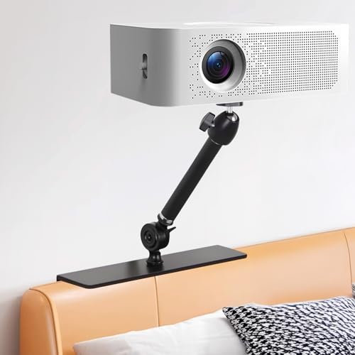 VexNook Projektorhalterung für Bett und Sofa - Feste Ständerlänge 20 cm, Verstecktes Design Bed Sofa Beamer Halterung, Kompatibel mit 99% Projektoren, XGIMI, Nebula, VANKYO, Epson...