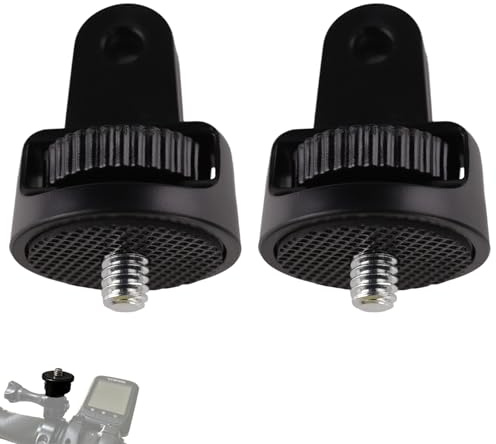 Hawpasy 2 PCS 1/4 Aluminio de Trípode de Cámara, 1/4 Adaptador Giratorio de Rosca, Adaptador de Trípode de 1/4 para Cámara con 360° Rotación, Compatible con 360 y Accesorios