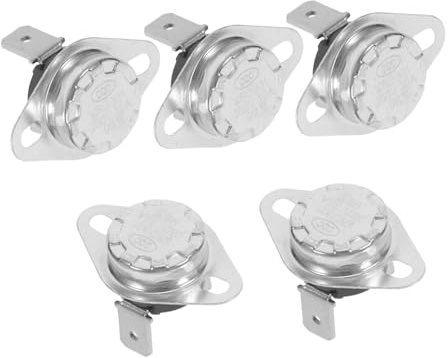 LALAFINA 5pcs Temperature Control Switch Auto Reset Thermal Fuse Normally Closed for Electric Water Heater and Household Appliances