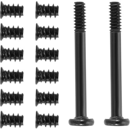 PATIKIL 100Pcs Kit Viti Per Ventole PC, #6-32 X 30mm & M5 X 8mm Viti Lunghe E Corte Per Montaggio Ventole Di Raffreddamento, Dissipatori, Case PC E Scheda Madre, (Nero, 50Pcs Ciascuna)