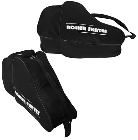 STOBAZA 2pcs Ice Skating Skate Bags with Ergonomic Shoulder Straps Wide Capacity Inline Skates Carry Tote for Men Women Multipurpose Roller Skating Shoe Storage Backpack for Figure Hockey