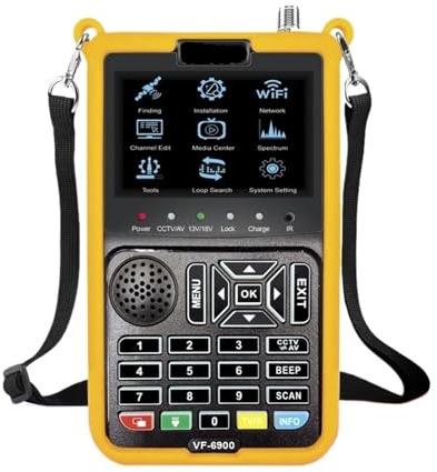 Satellite Finder VF-6900 Satellite TV Receiver DVB-S2 CCTV AHD&TVI&CVI HD Camera Display Sat Finder H.264 Satellite TV Finder Meter