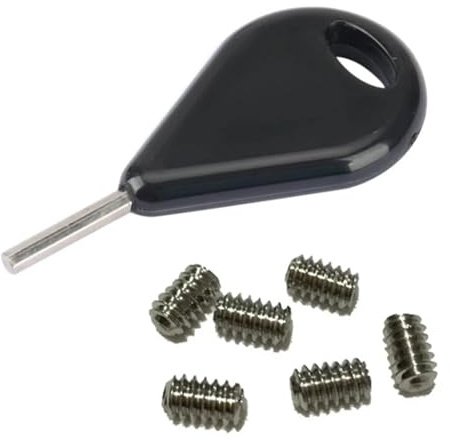 FCS Surfboard Fin Key FCS Vis Fin Clé de rechange avec 6 vis sans tête Furf 5 cm