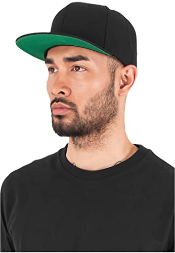 Flexfit Unisex Classic Snapback baseballkeps, svart, småbarn