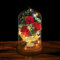 Rose im Glas mit Licht, Die Schöne und das Biest Rose, Ewige Rosen im Glas Künstliche Rose in Glaskuppel, Romantisch Geschenk zum Muttertag Valentinstag Jubiläum Geburtstag Hochzeit Weihnachten