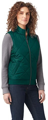 Dickies Women's Quilted Vest, FOREST, Small