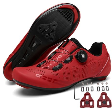 Treer Cycling Shoes for Men & Women, Mountain & Road Bikes with SPD Cleats, Unisex Spin Bike Shoes for Outdoor & Indoor, UK 4.5 to 10