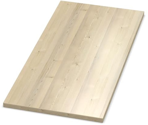 AUPROTEC Plateau de table 19 mm Polar Pin Urus 800 mm x 500 mm Panneau en bois Décor Panneau de particules avec chant ABS Bord au choix : 80 x 50 cm