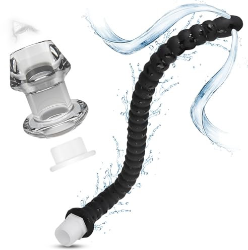 BDSMJOY Analdusche mit Anal Tunnel Plug für Analverkehr,Einlauf mit Analkugeln,Klistiere zur Darmreinigung Intimdusche Irrigator Darmspülung erotisches Sexspielzeug für Paare Frauen Männer (S)