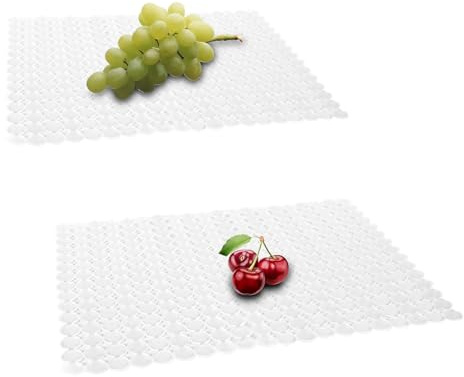 VALINK Lot de 2 tapis d'évier de cuisine, tapis d'évier en PVC antidérapants, découpés sur mesure, protège-évier réglable pour le fond de l'évier de cuisine - 40x30 cm dégagés