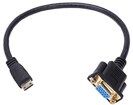 Asyduey Mini A VGA M/F Connettore Adattatore Converter 0. 1FT