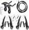 wocemo Freni Bicicletta Leve Freno Bici per la Maggior Parte delle Biciclette, Bici da Strada, MTB, BMX Freno V Brake Anteriore e Posteriore Set Freno Universale, Completo Set Freni per Mountain Bike