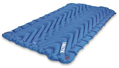 KLYMIT Double V Inflatable Sleeping Pad | Thick, Lightweight, Easy to Inflate, Foldable Air Bed Mattress for Camping & Backpacking