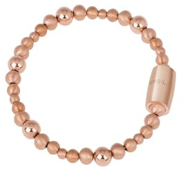 Breil, Collezione Magnetica, Bracciale Small Sun, in Acciaio IP Rose, con Piccole Sfere in Doppia Finitura Diamantata e Lucida, Pratica Chiusura con Magnete, Colore Rose Gold, Misura 19 Cm
