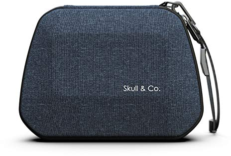 Skull & Co. Controller Case: Portable Hard Shell Protective Travel Carrying Case for PS4/Switch Pro/Xbox/Other 3rd Party Controllers - Denim