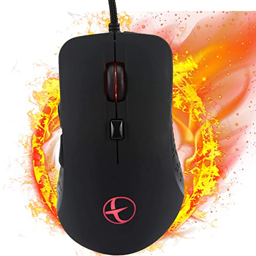 Zienstar Beheizter Maus,Winter-Handwärmer USB Gaming-Maus,Wärme 38–48 °C Einstellbar-Mattschwarz