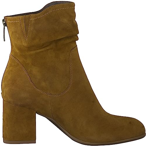 Tamaris Comfort bottines femme à talon daim bloc confort fit, Camel, 40 EU