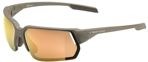 Cratoni C-Lite - Occhiali da sole color caffè opaco, taglia unica