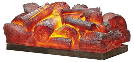 FEELIN Electronic Fireplace Water Vapor Fireplace 3D Simulation Flame 13.8 Inches Electric Fireplace Logs Mini Fireplace Insert Log Heater 8W Decorative Ornamental Fireplace Core Electric Fireplace