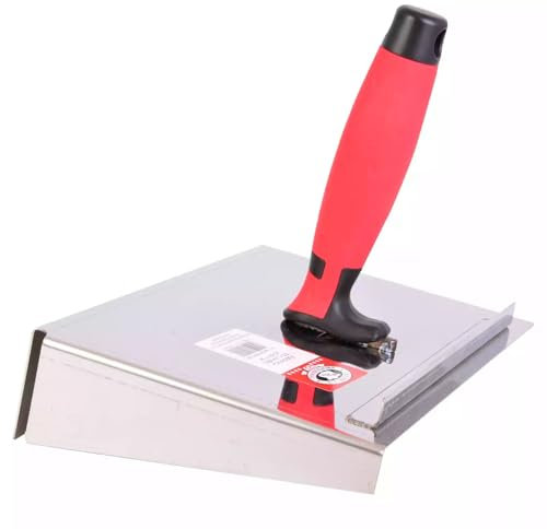 OLEJNIK J L PROFESSIONAL Taloche en acier inoxydable - Plaque à joint avec truelles - Idéal pour travaux de maçonnerie et de finition - Acier galvanisé - Poignée bi-composants