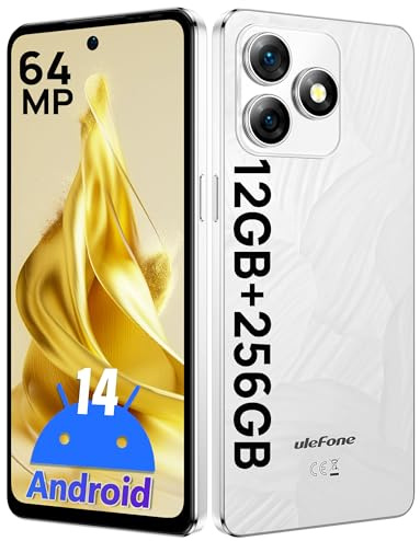 Ulefone Note 18 Pro Cellulare, 12GB+256GB/SD-2TB Android 14, 6.78 HD+, Fotocamera 64MP+50MP+32MP Smartphone 5450mAh Batteria, Ricarica rapida da 18W 4G Dual SIM Telefono NFC/GPS/OTG/Bianco
