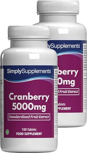 Compresse Di Mirtillo Rosso 5.000 Mg | Rafforza Il Sistema Immunitario E Protegge Dallo Stress Ossidativo | Adatto A Vegani E Vegetariani | 360 Compresse = Fornitura Per 4 Mesi