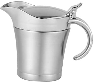 SOIMISS Bouteille de Sauce Ketchup 450Ml Pichet en Acier Inoxydable Double Couche Corrosion Cuisine Distributeur d'Assaisonnement