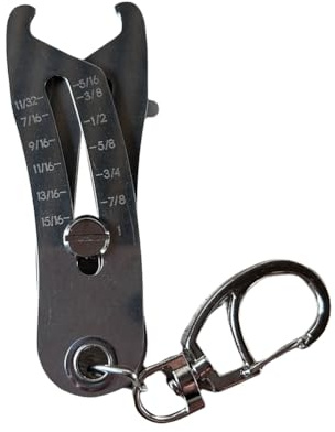 Uikdjgu con Misuratore di Filettatura Preciso Portatile, Misuratore di Filettatura per e Bulloni, Misuratore di Filettatura per Bulloni, 1 Pz
