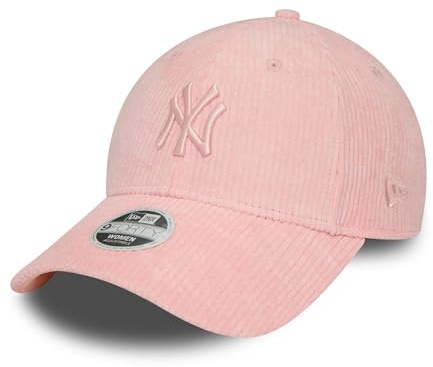 New Era New York Yankees Damenkappe MLB Baseball verstellbar Basecap Cap Cord Teamlogo Frau Mädchen rosa - One-Size