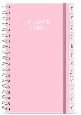 Kalender 2025-2026, A6 Wochenplaner mit Monatsplanungsseiten & linierten Notizseiten, Jul 2025-Jun 2026, perfektes Tagebuch für Ihre tägliche Planung, dickes Papier, 9,5×17,1cm - Pocket Planer 25-26