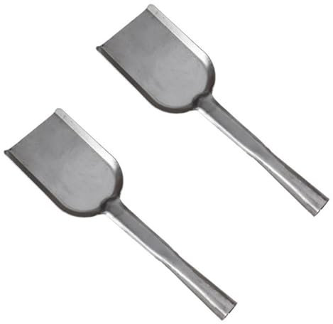 TOPBATHY 2pcs Long Handle Pot Stove Shovels Grey Ash Shovels for Home Cleaning and Maintenance Functional for Easy Handling