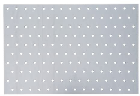 Alberts 353483 Piastra Forata, Acciaio, zincato con procedimento Sendzimir, 300 x 200 mm