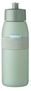 Mepal - Sportflasche Ellipse - Praktische Wasserflasche für Sport, Gym & Freizeit - Sport Trinkflasche mit weichem Ausgießer - Spülmaschinenfest & BPA-frei - 500 ml - Nordic sage