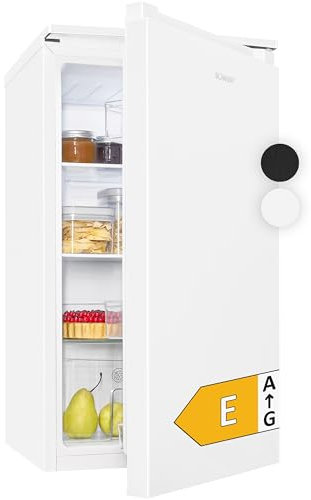 Bomann® Kühlschrank ohne Gefrierfach | 87L | energieeffizient, leise & kompakt | 0°C - 8°C, stufenlos regelbar | 3 Ablagen & Gemüsefach | Türanschlag wechselbar | Standardkühlschrank | VS 7255 weiß