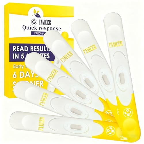 6 Sticks Rilevamento Precoce Gravidanza, Alta Affidabilità, Confezione Pratica e Igienica, Per un Controllo Semplice