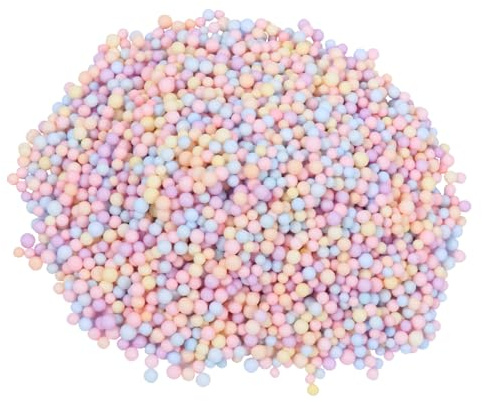 MUELODSIC Palline di Polistirolo Colorate Grandi per Riempimento Scatole Regalo e Decorazioni Artigianali Sfere Resistenti per Progetti Creativi e Feste