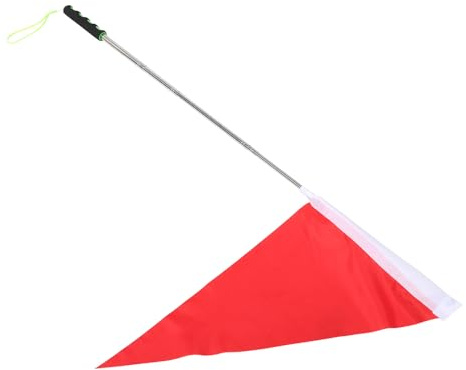 SKISUNO Bandierina Rossa per Guida Turistica Asta Telescopica in Inossidabile, Portatile, per Gite Scolastiche e Escursioni Colore Casuale