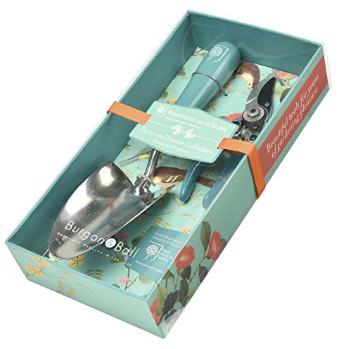Burgon & Ball RHS Flora & Fauna Garden Trowel & Secateurs Set