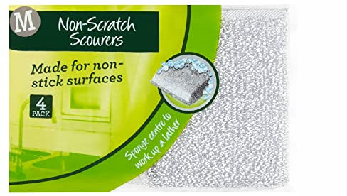 Morrisons Non-Scratch Scourers, Pack of 4