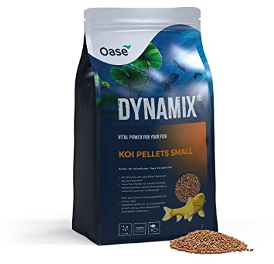 OASE Dynamix Koi Pellet klein 20 L - Koifutter für alle Kois bis 20 cm Körperlänge, Teichfischfutter in Pelletform (3-4 mm), für natürlich schönes Wachstum