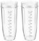 for Ninja Blender Cups Replacement Parts, 32oz Smoothie Cups Compatible with Nutri Ninja Auto iQ Blender BN495UK BN750UK BN800UK CB100UK BL450 BL480 BL490 BL491 BL492 BL682 (2 Pack)