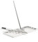 Wiltec Rastrello livellante acciaio inox con manico incl. Taglia XL Livellatore prato Livellamento
