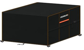 HEIMUNI Copertura per Mobili da Giardino Copertura Impermeabile Resistente All'inverno Copertura per Salotto Coperture 420D Oxford Coperture per Mobili da Terrazza, 140x140x90cm