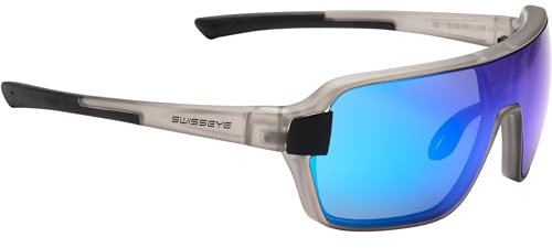 Swiss Eye Unisex M-Cover 4 Sportbrille, crystal grey smoke BW Revo, OneSize