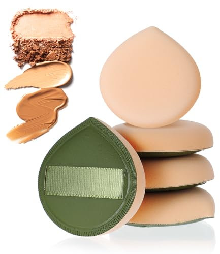 JIYIN 5 Stück Make Up Schwamm, Make up Puff Weicher Puderquaste Makeup Sponge Foundation Blending Beauty Sponge für Flüssigkeit Creme und Puder