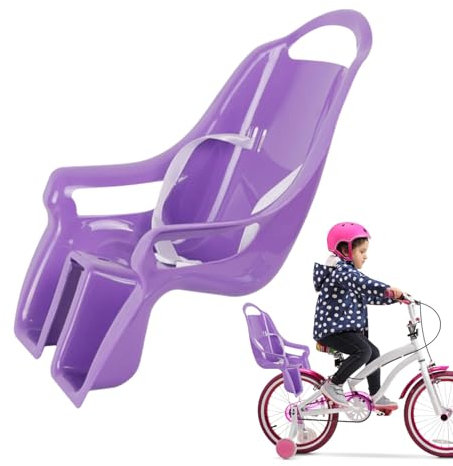 JIEBWCHA 1 Set Puppensitz Puppenträger Kinder Fahrrad, Kinderfahrrad Puppensitzs Mit Aufkleber, Dekorativer Fahrradstuhl Für Puppen, Kinderfahrrad Zubehör Für Puppen Für Plüschtiere Und Kuscheltiere
